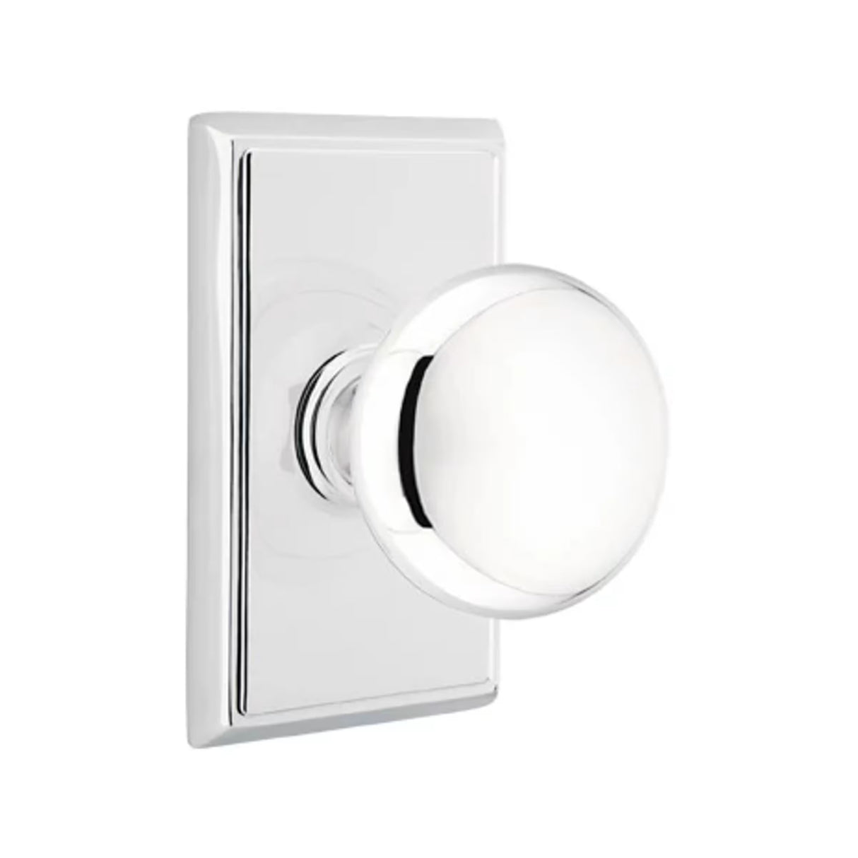 Transitional Polished Chrome "Heritage" Round Door Knob