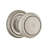 Transitional Pewter "Ridge" Round Door Knob