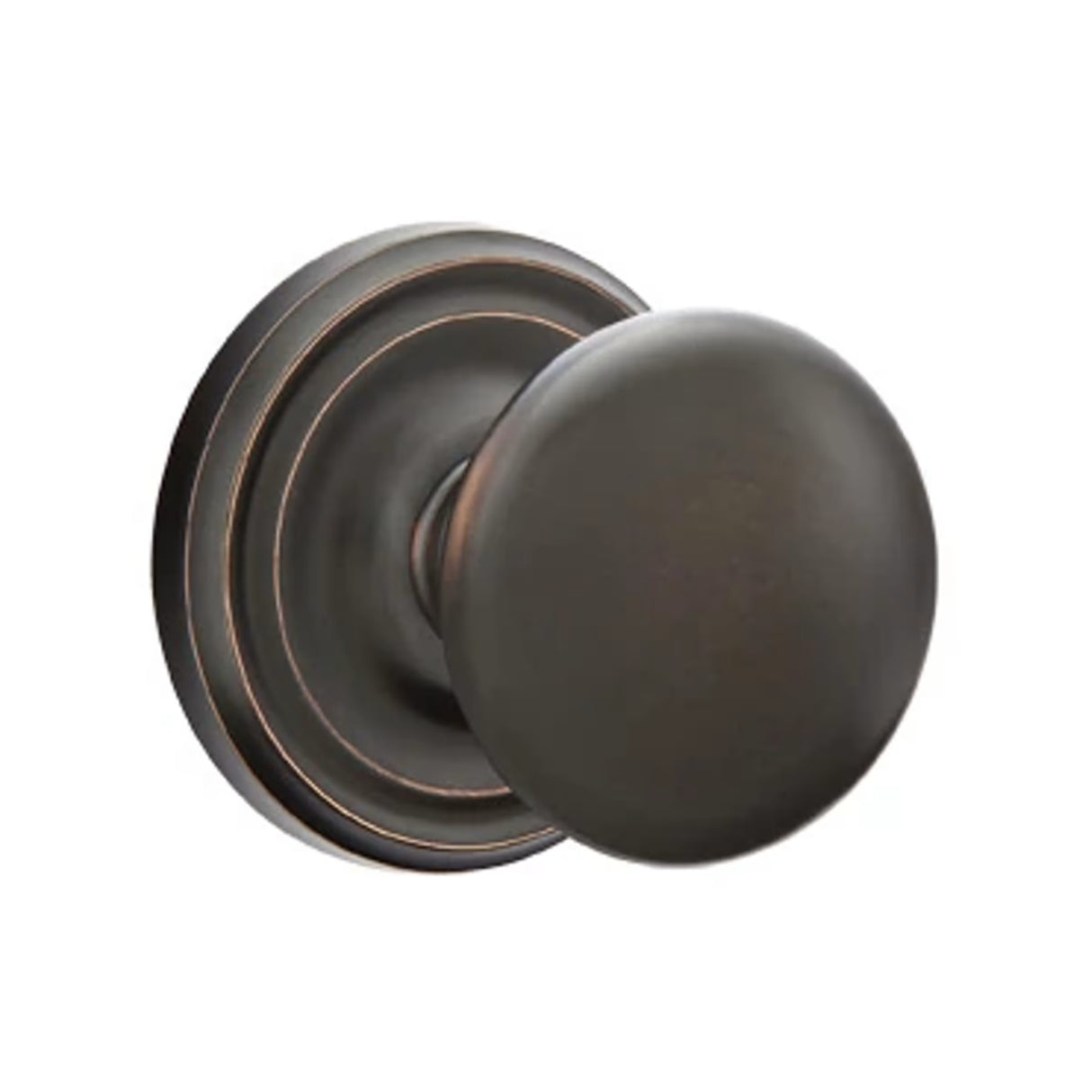 Transitional Oil Rubbed Bronze "Heritage" Round Door Knob