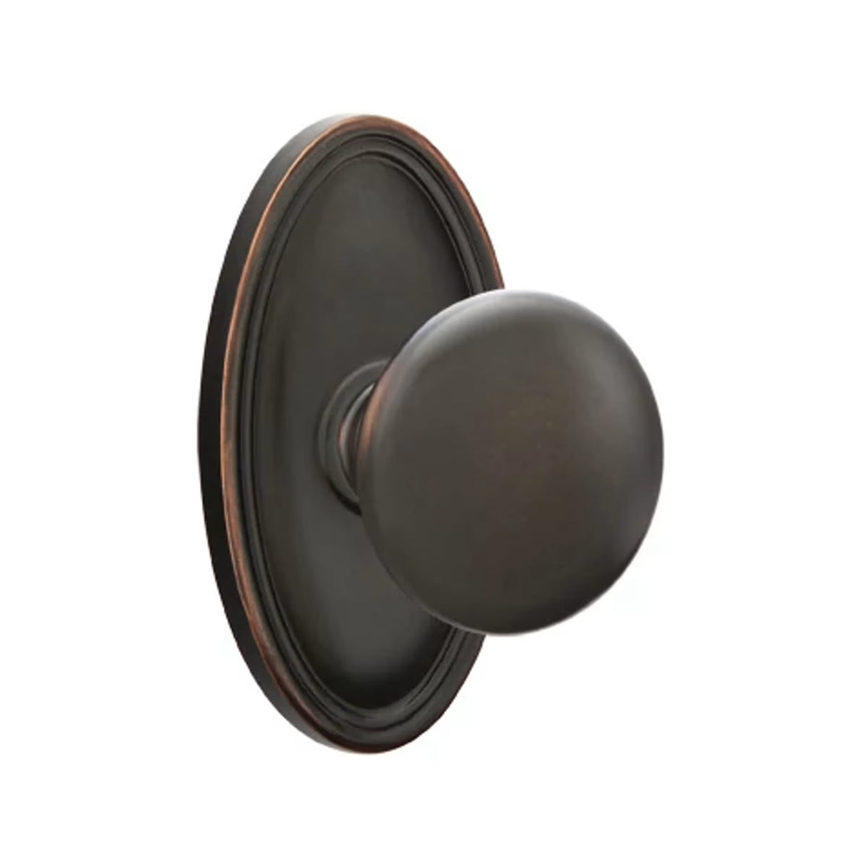Transitional Oil Rubbed Bronze "Heritage" Round Door Knob