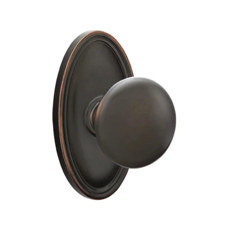 Transitional Oil Rubbed Bronze "Heritage" Round Door Knob