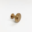 Champagne Bronze "Ridge" Round Cabinet Knob and Drawer Pulls - Forge Hardware Studio