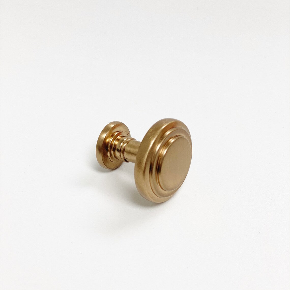 Champagne Bronze "Ridge" Round Cabinet Knob and Drawer Pulls - Forge Hardware Studio
