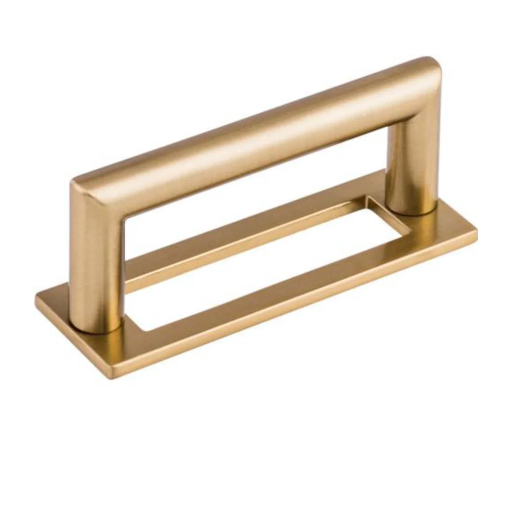 Champagne Bronze "City" Drawer Pulls and Knob with Backplate - Forge Hardware Studio