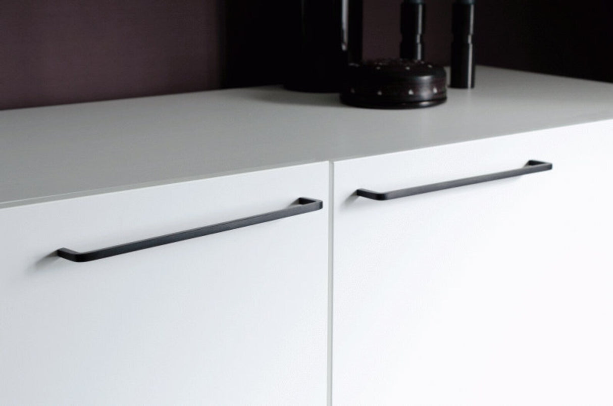 Matte Black "Lumia" Cabinet Knobs and Drawer Pulls - Forge Hardware Studio