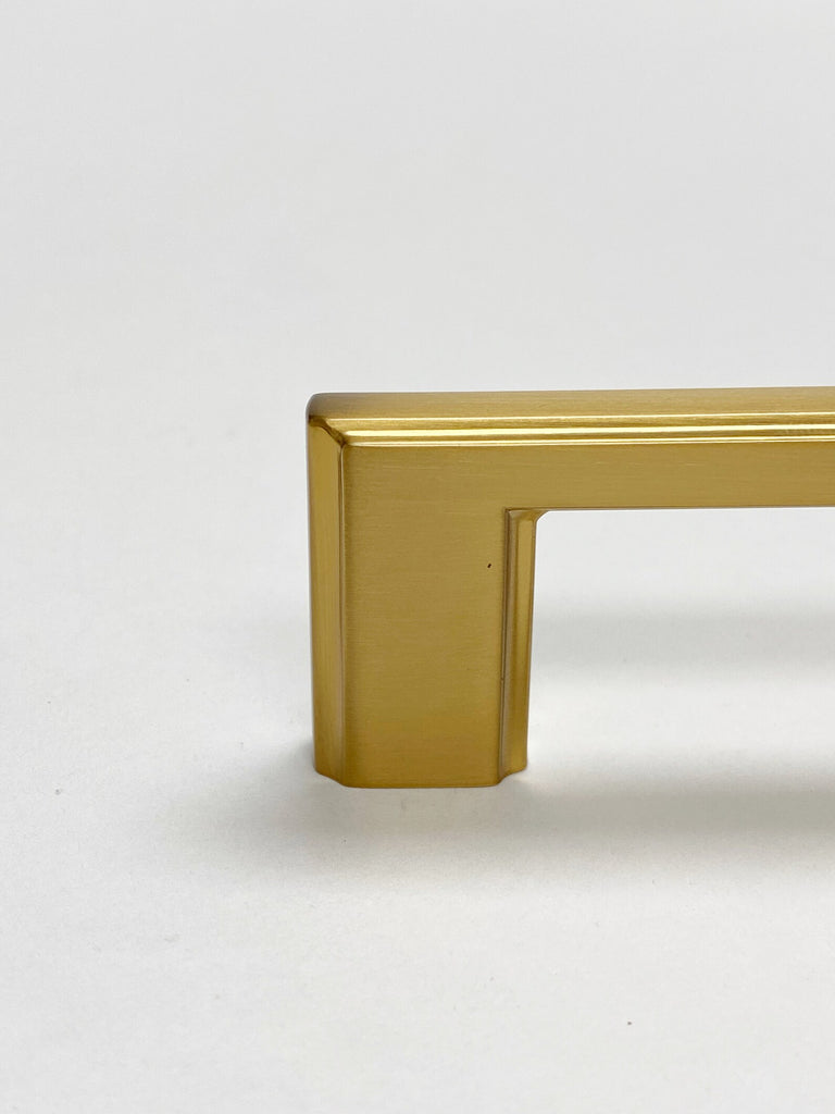Warm Brass "Belfour No. 2" Cabinet Knobs and Drawer Pulls - Forge Hardware Studio
