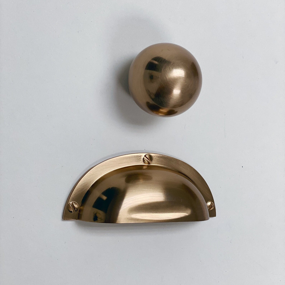 Champagne Bronze “Kira” Large Cabinet Ball Knob - Forge Hardware Studio