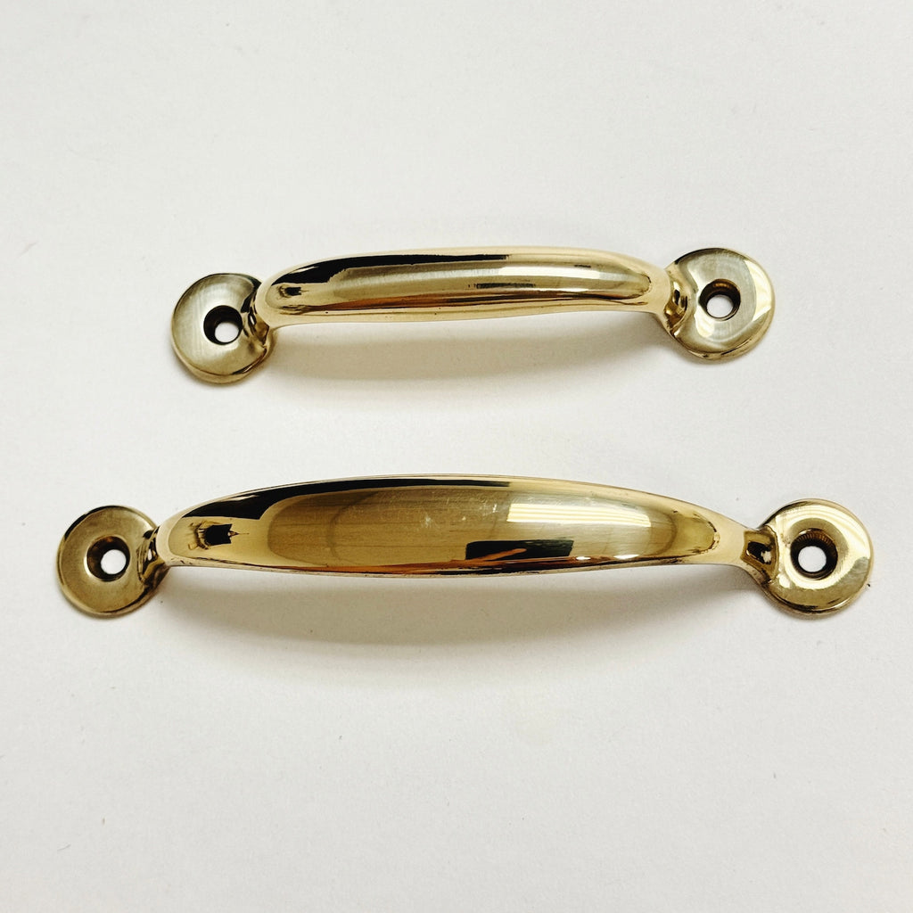 Unlacquered Brass "Everly" Screen Door and Drawer Pulls - Forge Hardware Studio