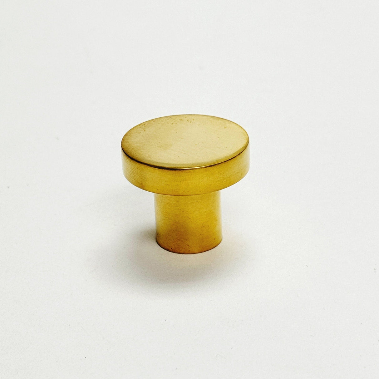 Unlacquered Brass "Patina" Cabinet Knob and Wire Drawer Pulls - Forge Hardware Studio