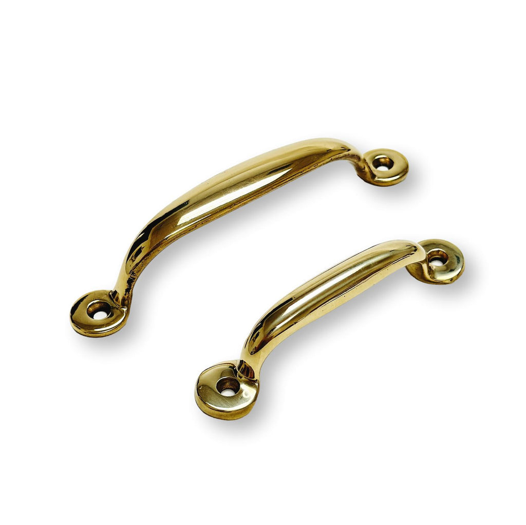 Unlacquered Brass "Everly" Screen Door and Drawer Pulls - Forge Hardware Studio