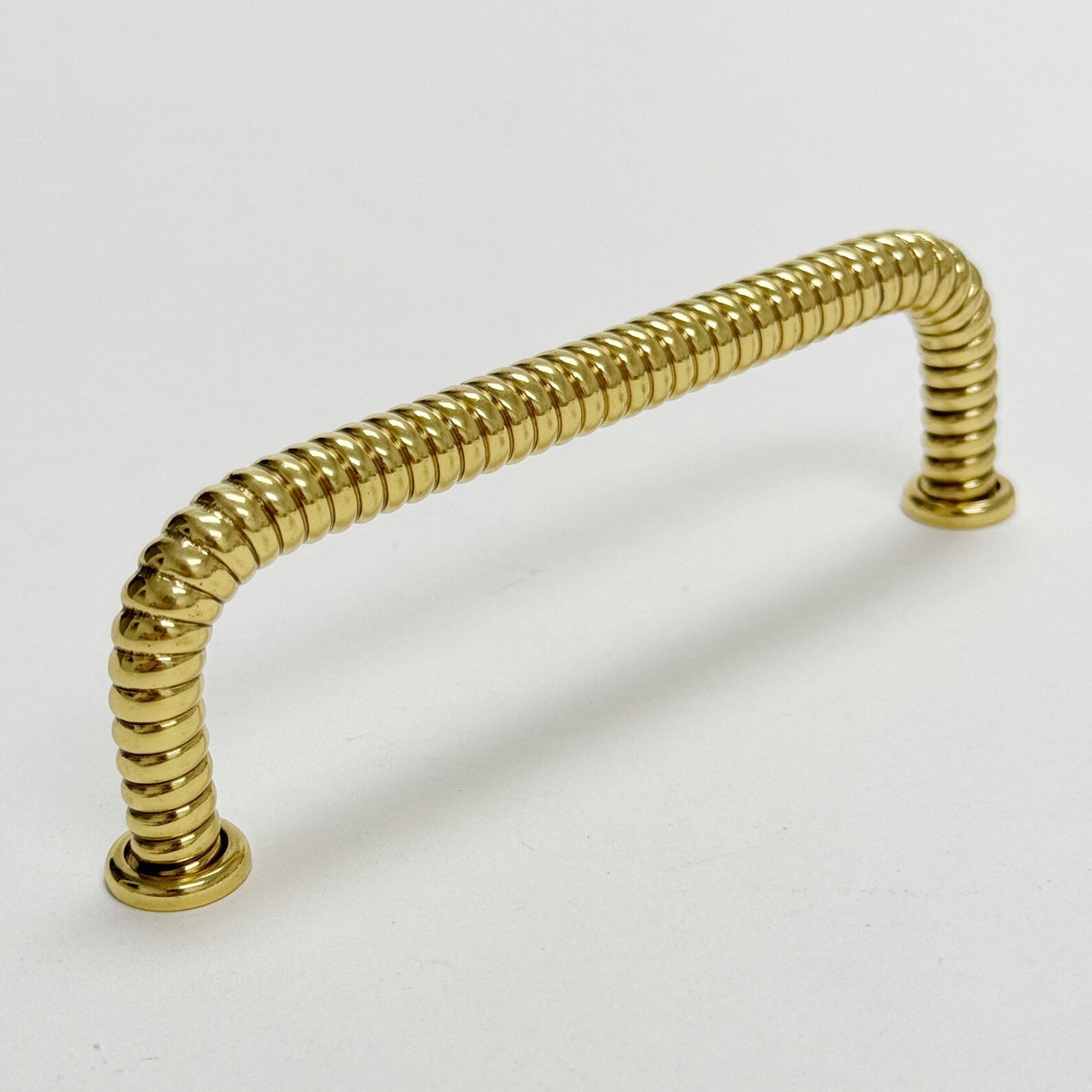 Polished Brass "Rope" Drawer Pull - Forge Hardware Studio