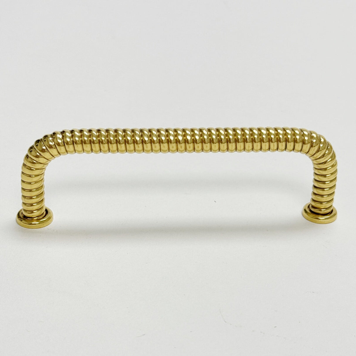 Polished Brass "Rope" Drawer Pull - Forge Hardware Studio