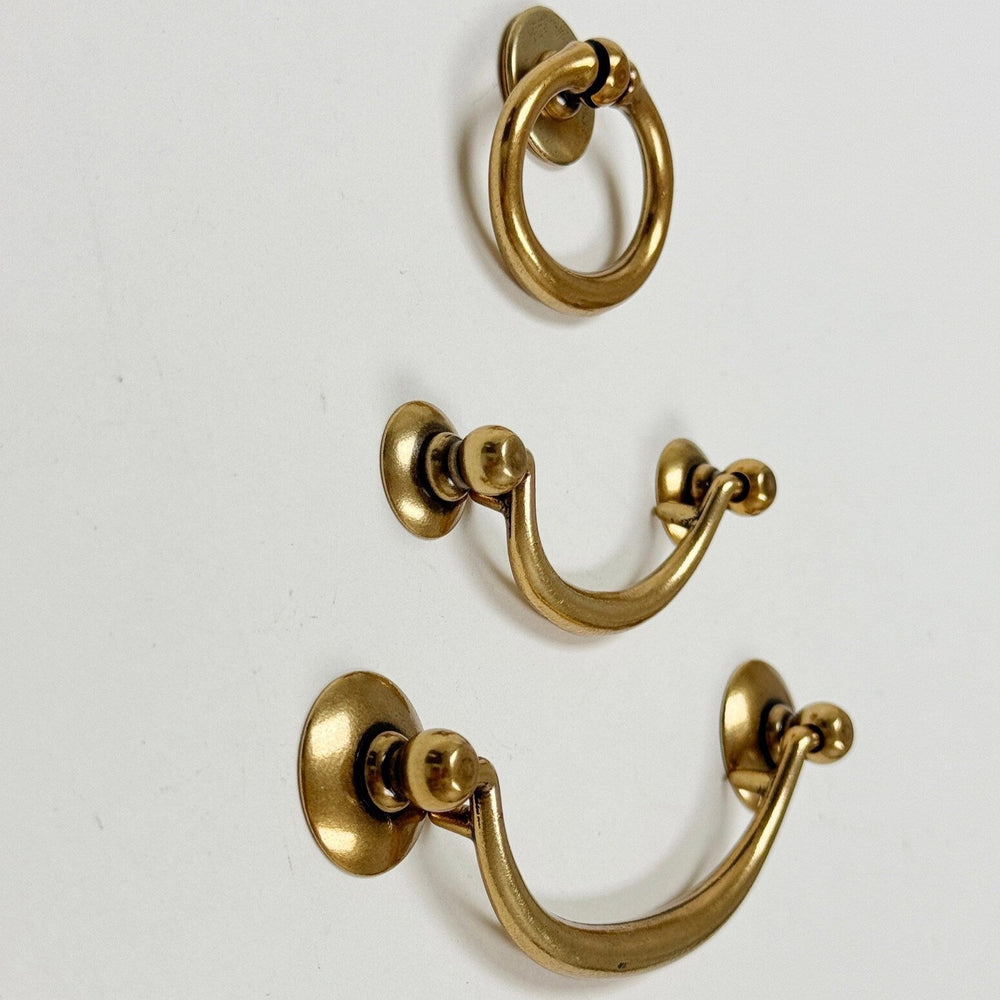 Ring Pulls "Sicily" Bail Antique Brass Hardware Forge Hardware Studio Ring Pulls "Sicily" Bail Antique Brass Hardware Forge Hardware Studio