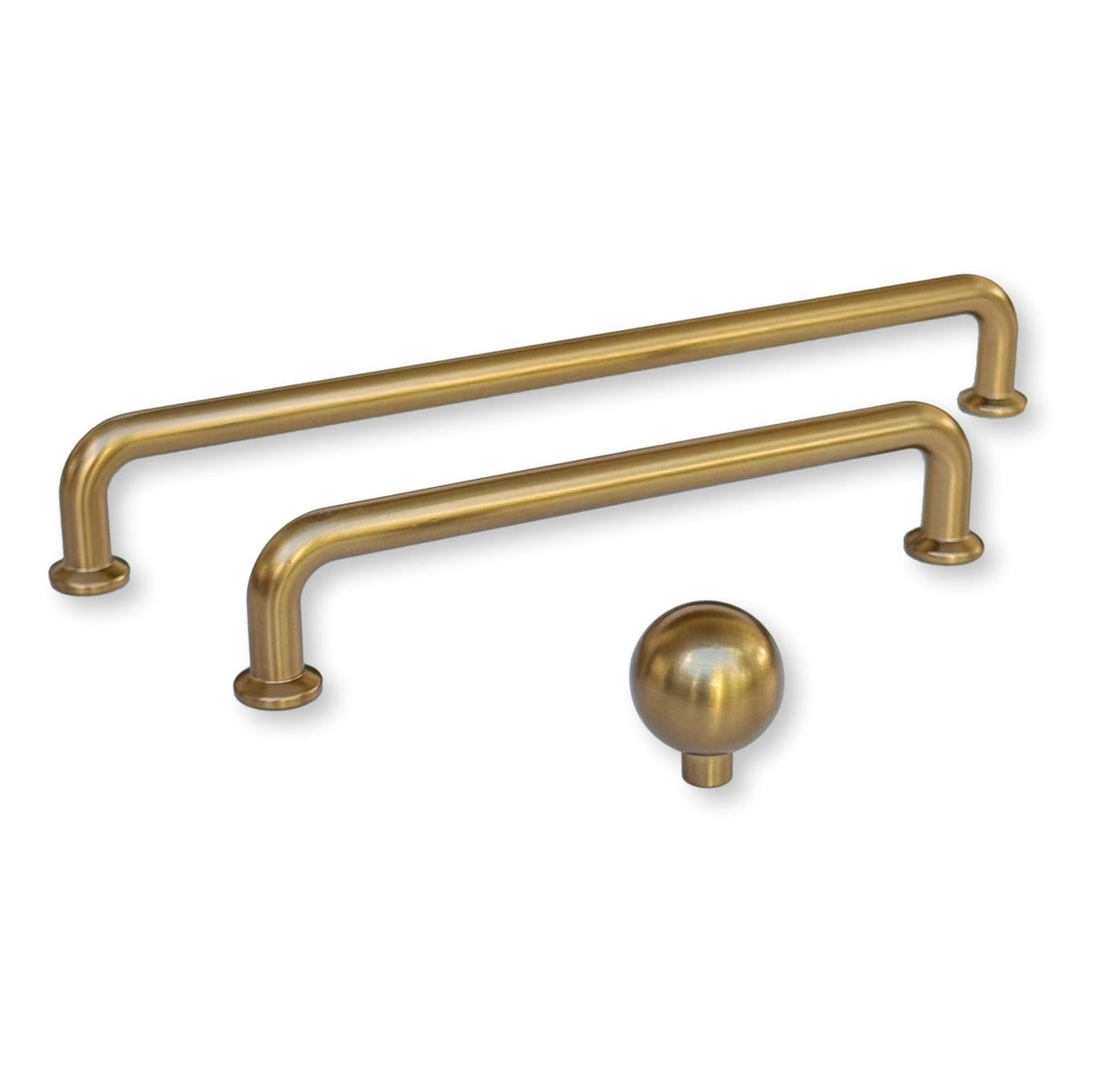 Champagne Bronze "Theo" Drawer Pulls and Knobs - Forge Hardware Studio
