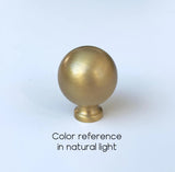 Weathered Brass "Knurled" Round Glass Shower Knob - Industry Hardware