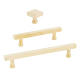 Unlacquered Brass "Noble" Cabinet Knobs and Pulls Cabinet Hardware