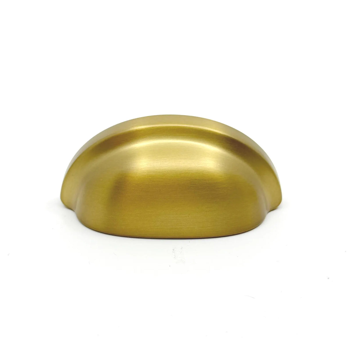 Dark Brushed Gold "Baron" Cup Pull and Knobs - Euro • Knobs