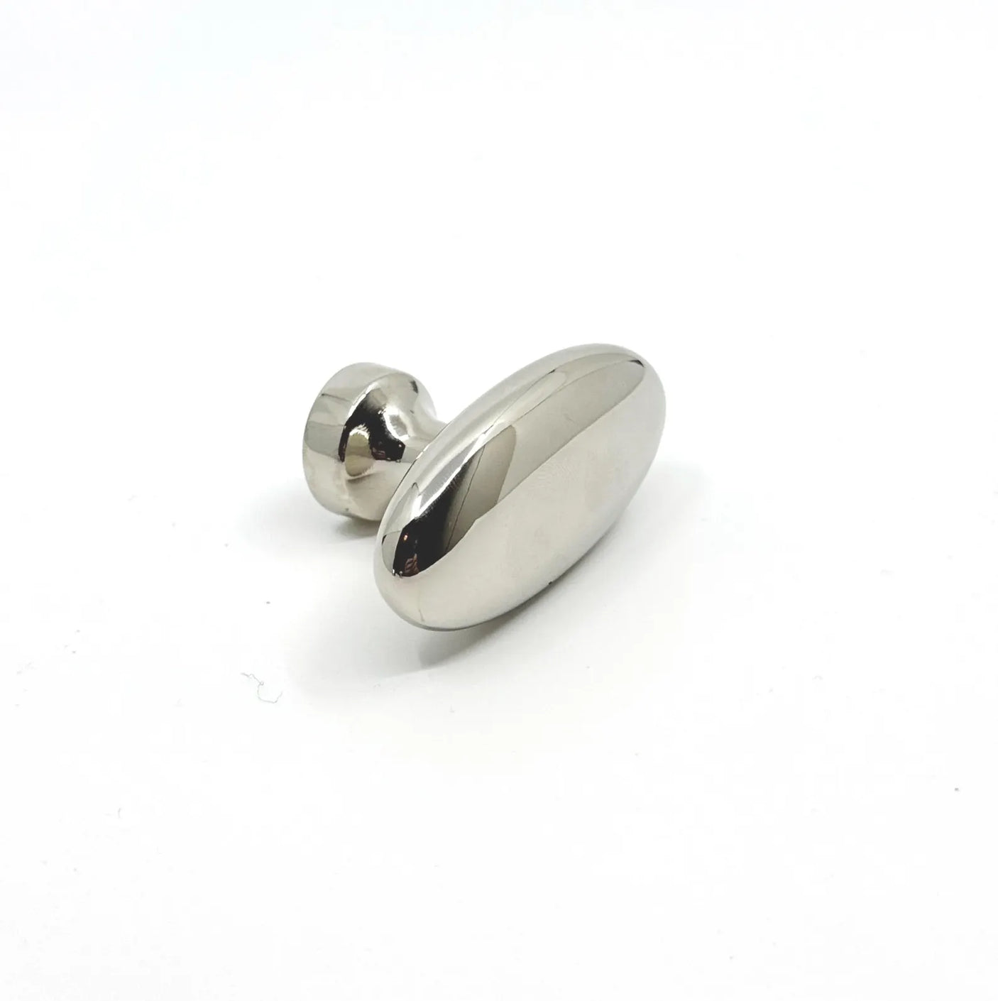 Polished Nickel "Baron" Cup Pull and Knobs - Euro • Knobs