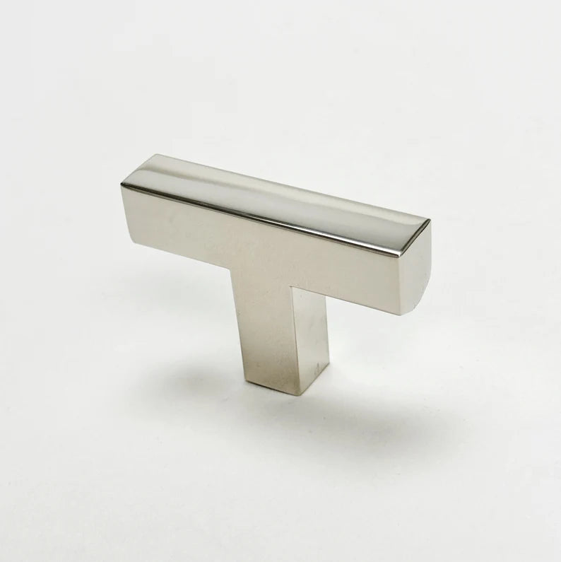 Polished Nickel "Glam" Cabinet Knobs and Drawer Pulls