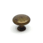 Bronze cabinet knob on a white background