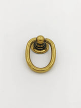 Brass Ring Pulls "Oval" Bail Drawer Pulls - Forge Hardware Studio