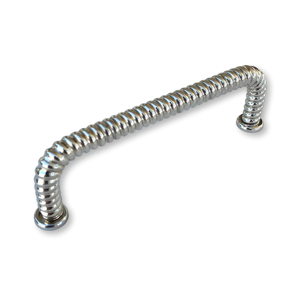 Polished Nickel "Rope" Drawer Pull - Forge Hardware Studio