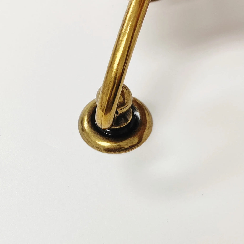 Brass Ring Pulls "Oval" Bail Drawer Pulls - Forge Hardware Studio
