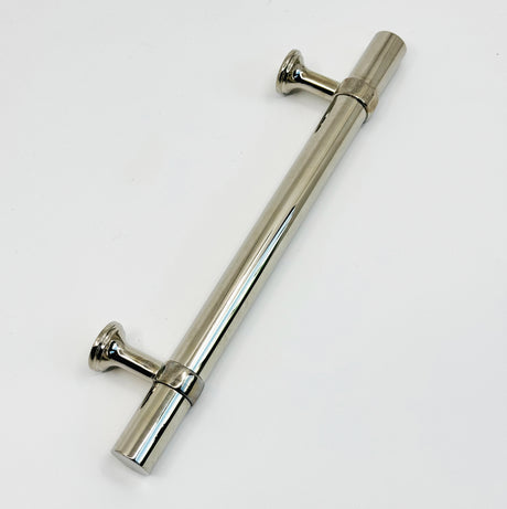 Smooth T-Bar "Contemporary" Polished Nickel Knobs and Pulls