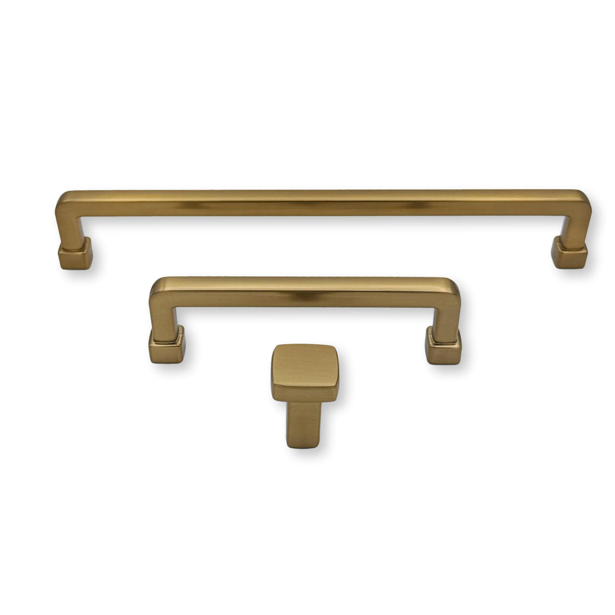 Champagne Bronze "Maverick" Drawer Pulls and Knobs - Forge Hardware Studio