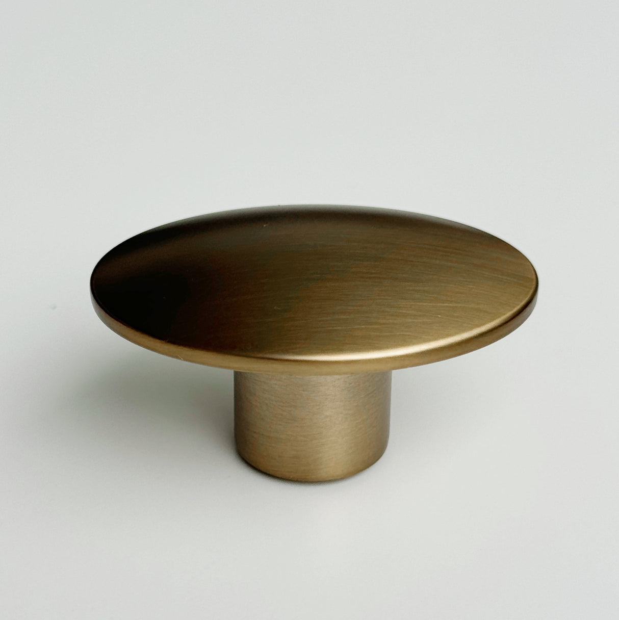 Brushed Bronze "Dome" Oval Cabinet Knob