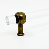 Antique Brass Lucite "Jules" Acrylic Knobs and Drawer Pulls