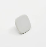 Glossy White "Tabula" Cabinet Knob and Drawer Pull - Euro • Knobs