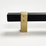 Champagne Bronze and Matte Black "Rio" Dual-Finish Cabinet Knob and Drawer Pulls - Forge Hardware Studio