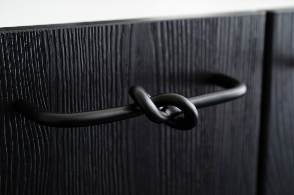 Matte Black "Knot" 5 in. Drawer Pull