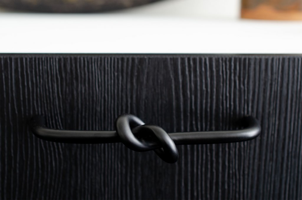 Matte Black "Knot" 5 in. Drawer Pull