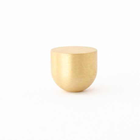 Unlacquered Brushed Brass "Little Cup" Cabinet Knob - Forge Hardware Studio