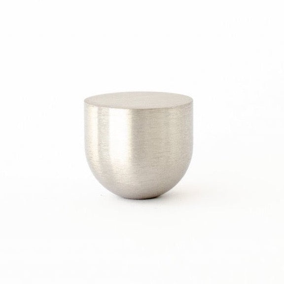 Brushed Nickel "Little Cup" Cabinet Knob - Forge Hardware Studio