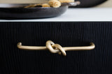 Brushed Unlacquered Brass "Knot" 5 in. Drawer Pull
