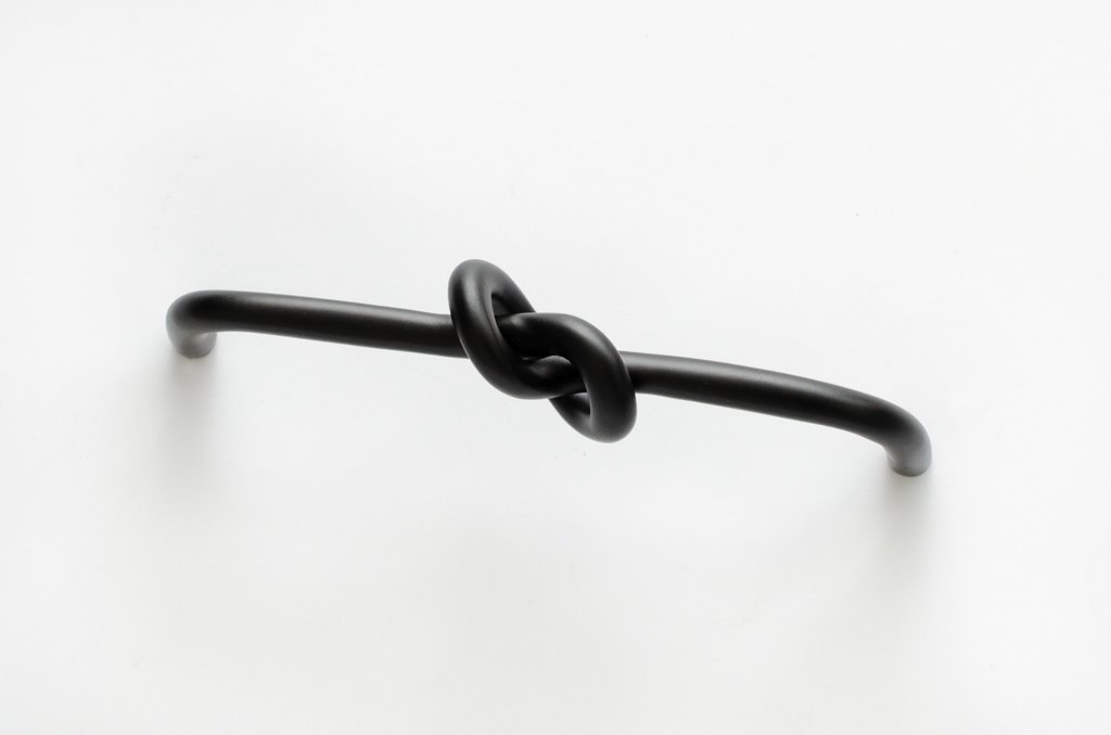 Matte Black "Knot" 5 in. Drawer Pull