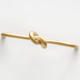 Brushed Unlacquered Brass "Knot" 5 in. Drawer Pull