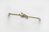 Brushed Nickel "Knot" 5 in. Drawer Pull