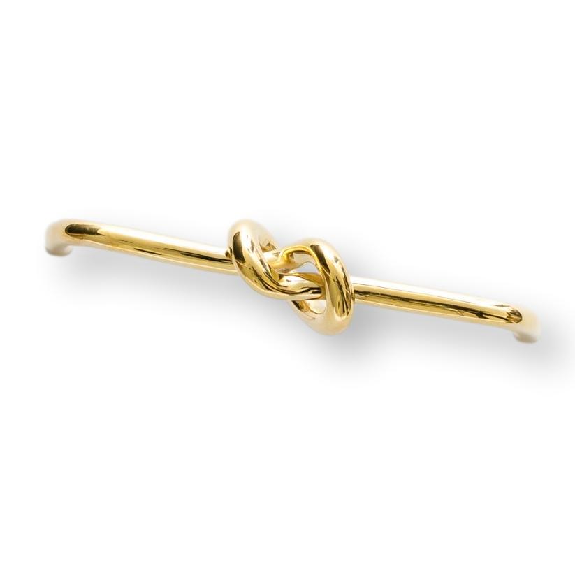 Polished Unlacquered Brass "Knot" 5 in. Drawer Pull