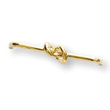 Polished Unlacquered Brass "Knot" 5 in. Drawer Pull