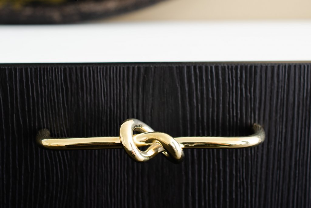 Polished Unlacquered Brass "Knot" 5 in. Drawer Pull