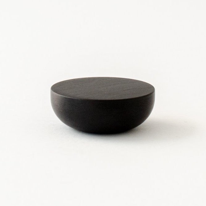 Matte Black "Bowl" Modern Round Cabinet Knob - Forge Hardware Studio