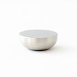 Brushed Nickel "Bowl" Modern Round Cabinet Knob - Forge Hardware Studio