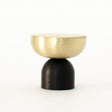 Brass and Black "Raised Bowl" Round Cabinet Knob and Hook - Forge Hardware Studio