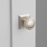 Transitional Satin Nickel "Ridge" Round Door Knob