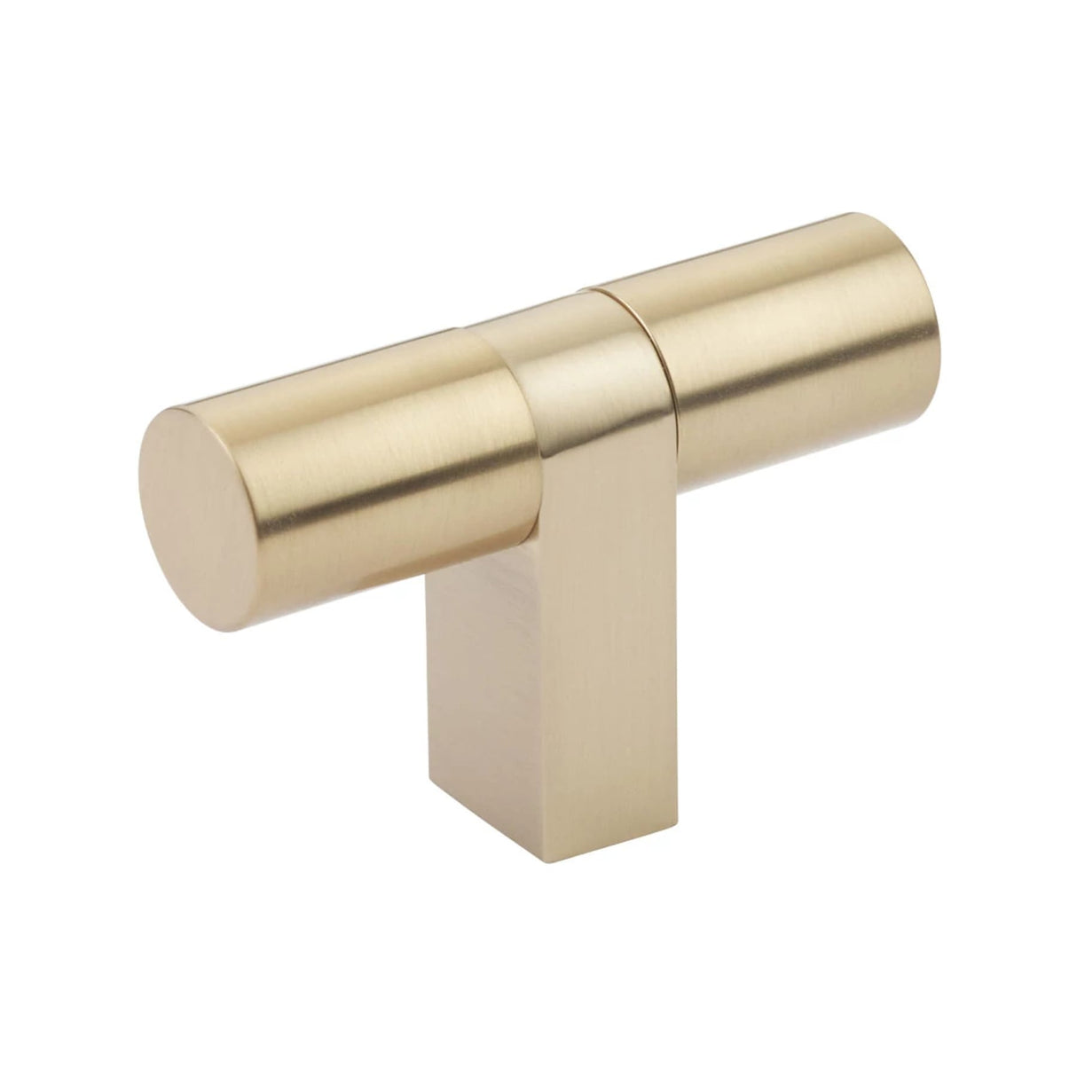 Smooth T-Bar Champagne Bronze Cabinet Knobs and Drawer Pulls
