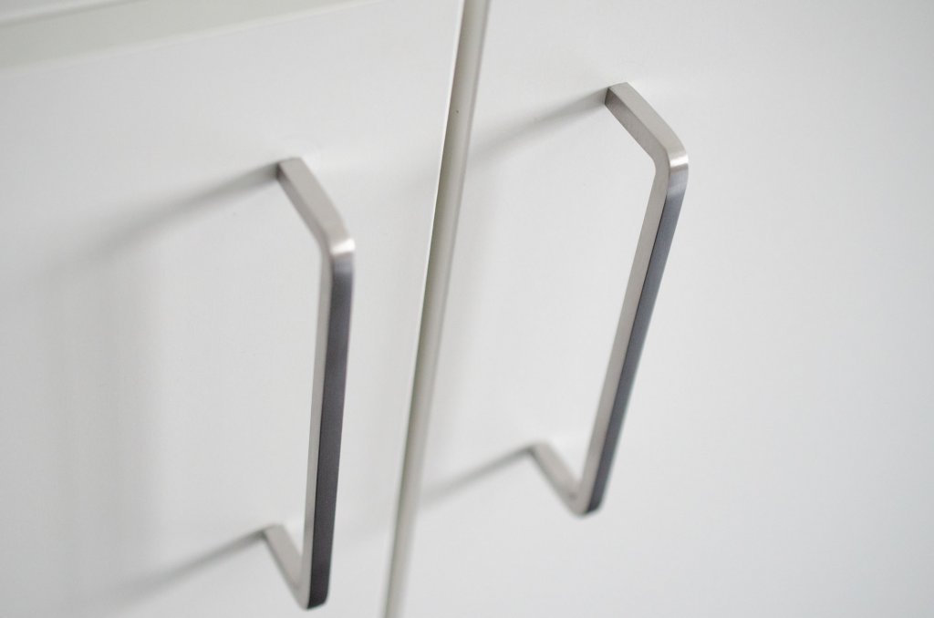 Brushed Nickel "Lumia" Cabinet Knobs and Drawer Pulls - Forge Hardware Studio